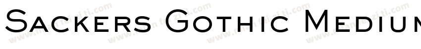 Sackers Gothic Medium字体转换